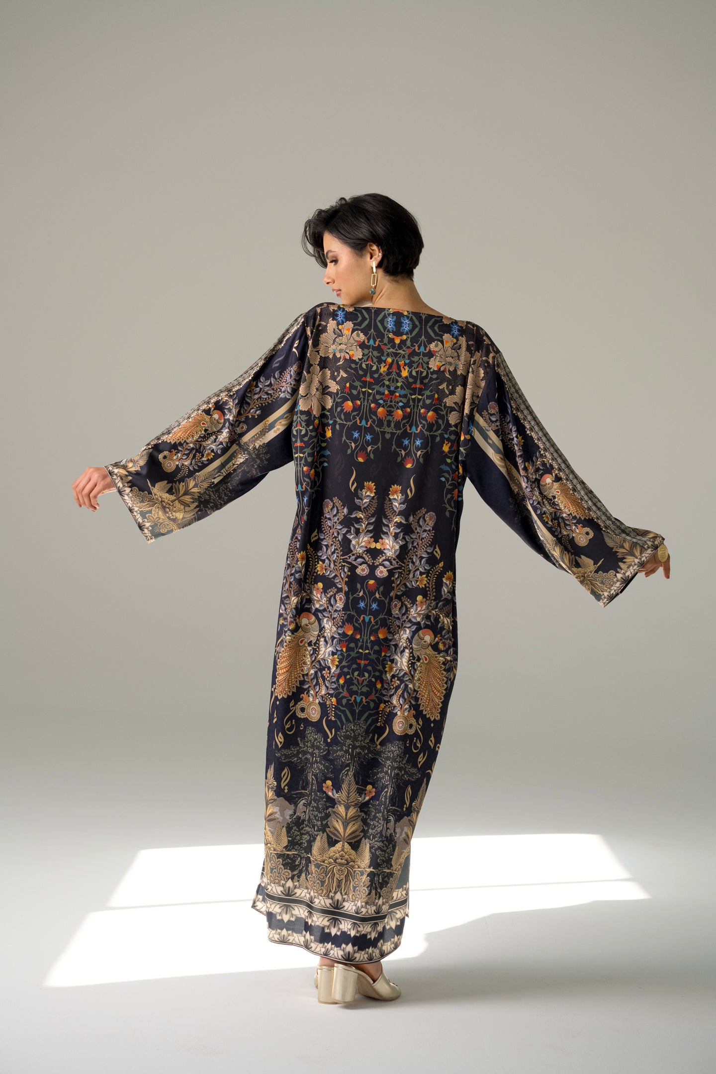 Isfahan - Silky Blue Kaftan